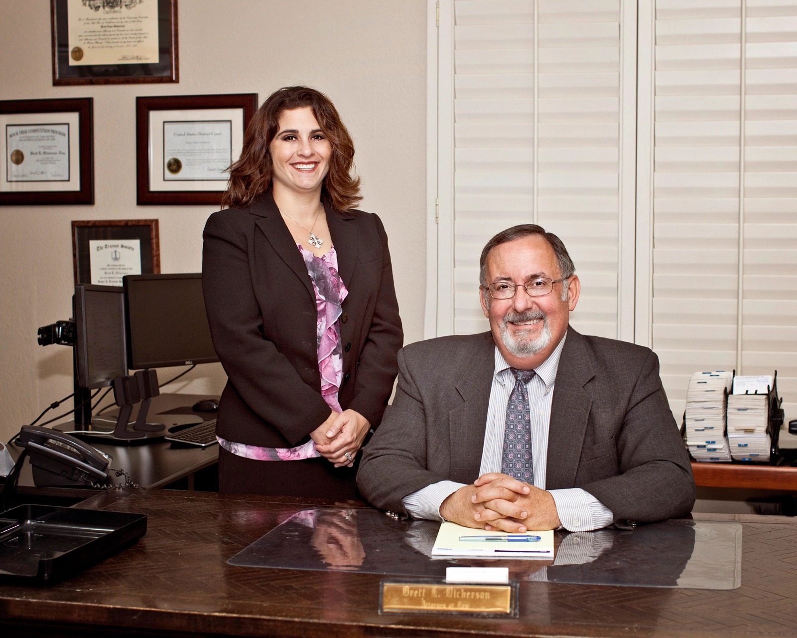 Brett Dickerson and Kimberly Sullivan Gray at Dickerson Law, Inc