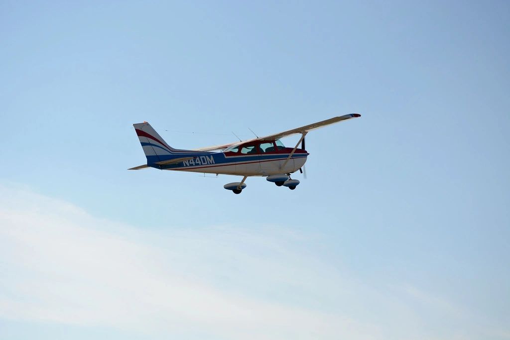 Brett Dickerson's airplane parked on the tarmac