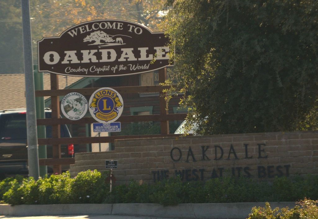 The Dickerson Law, Inc office sign in downtown Oakdale, California